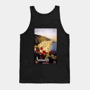 Vintage Travel Poster - Amalfi, Italy Tank Top